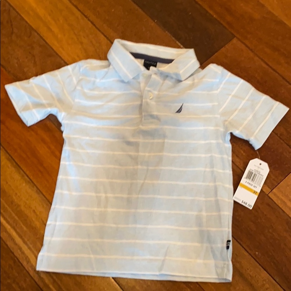 Nautica boy polo shirt with tags size 3T